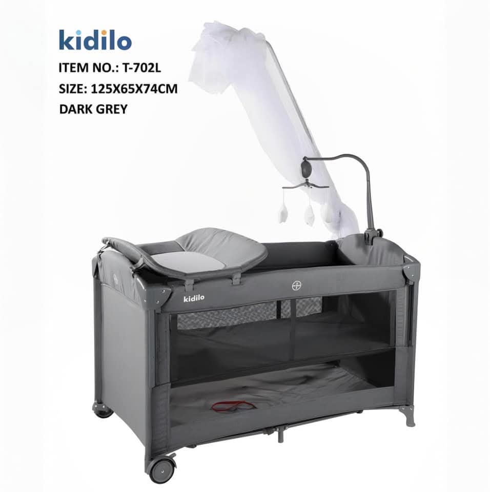 سرير أطفال ماركة kidilo الألمانية طراز T-702l