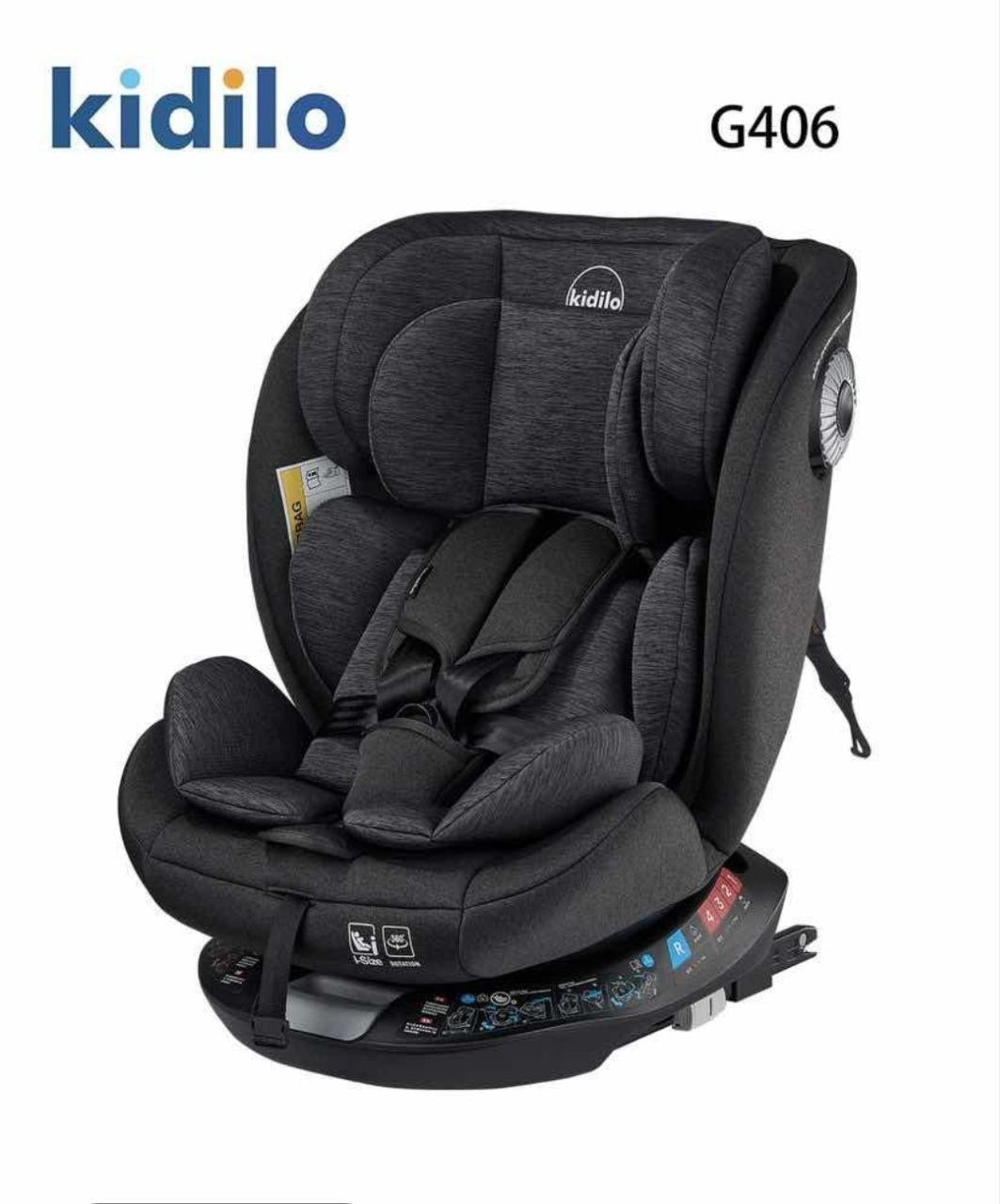 Kidilo Carseat G406 pro | 360 degree isofix