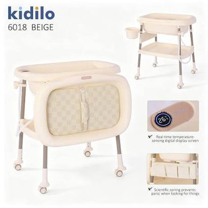 ترابيزة غيار + بانيو استحمام من كيديلو | kidilo 3 in 1 baby bath stand& diaper changer 6018