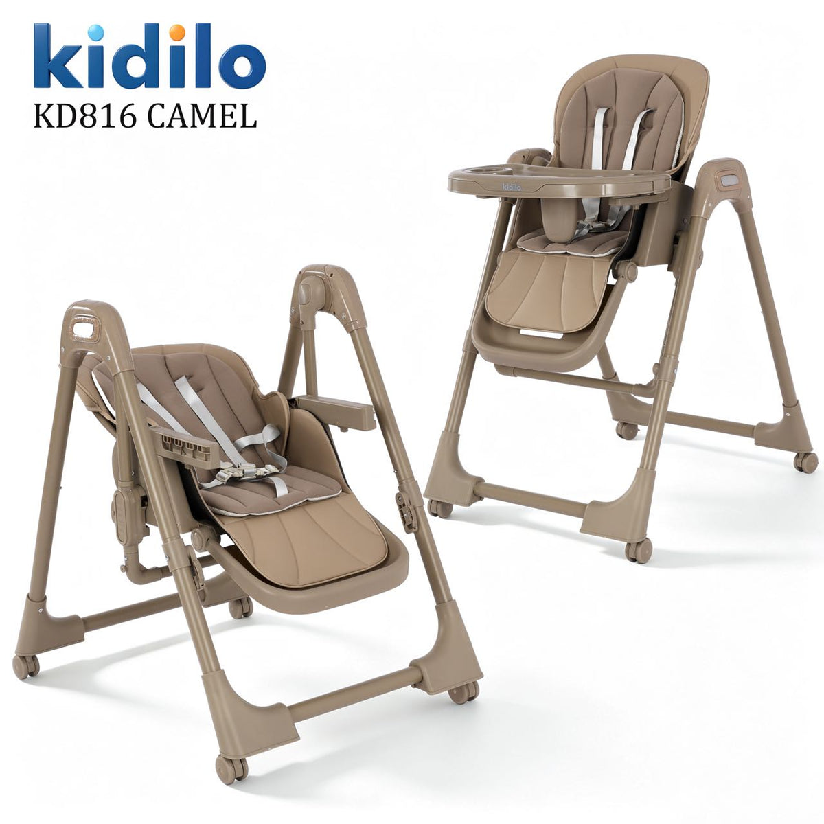 Kidilo KD816 Adjustable Baby High Chair | كرسي طعام أطفال كيديلو KD816 قابل للتعديل