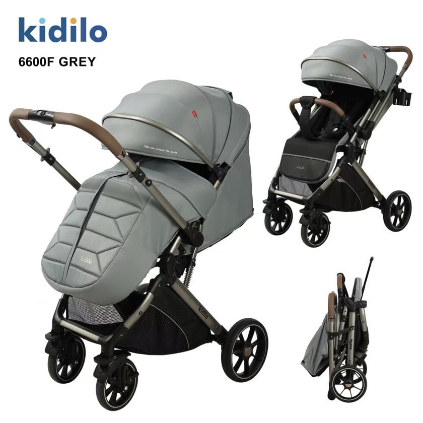 Kidilo Stroller 6600F With Cover | عربية كيديلو بغطاء شتوى