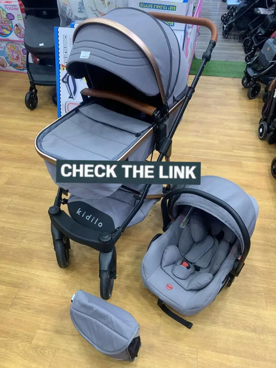 Kidilo full set with travel system luxurious stroller